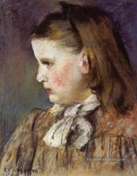 portrait d’eugenie estruc 1876 Camille Pissarro Peinture à l'huile